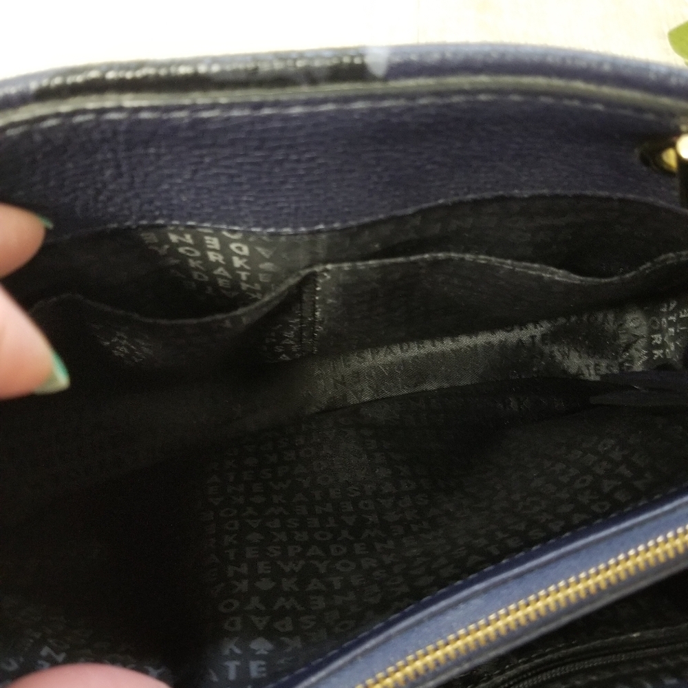πHPπKate Spade Briar Lane Night Rose Meena Satchel - Picture 10 of 16
